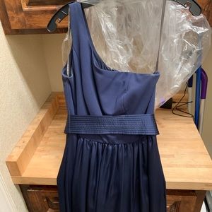 Navy Vera Wang bridesmaid dress